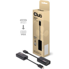 Club 3D Adapter USB Club 3D USB-C - VGA Czarny  (CAC-1502)