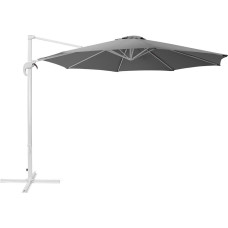 Beliani Parasol ogrodowy Savona szaro-biały 300 cm