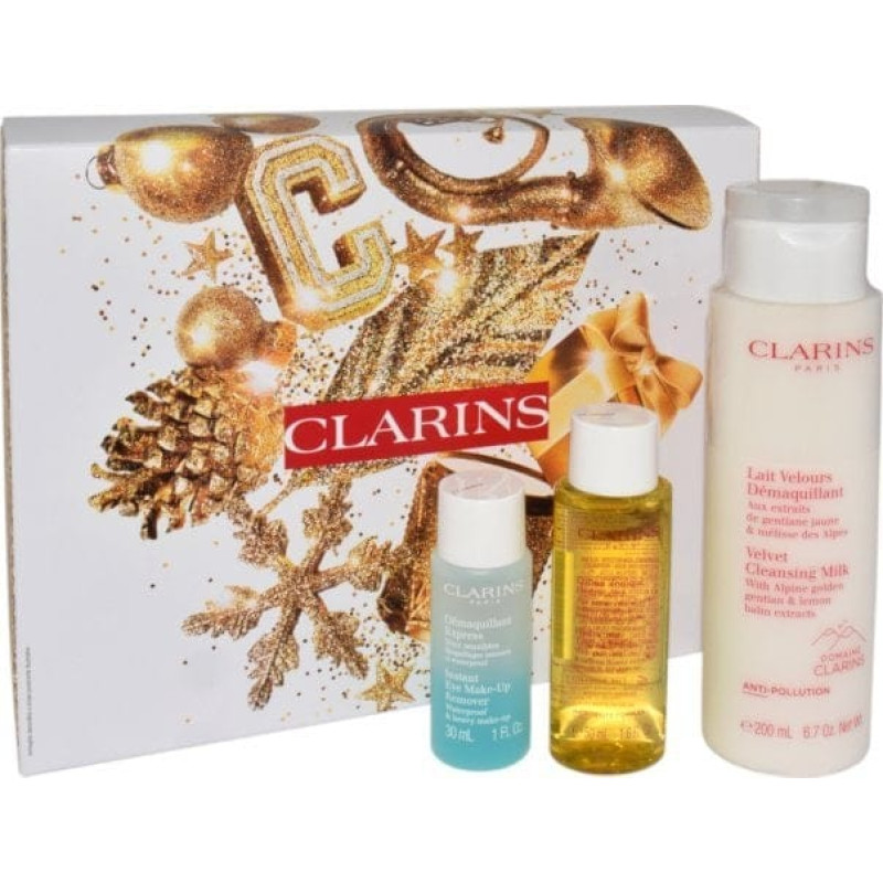 Clarins CLARINS SET (VELVET CLENSING MILK 200ML + INSTANT EYE MAKE-UP REMOVER 30ML + HYDRATING TONING LOTION 50ML)