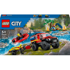 Lego City Terenowy wóz strażacki z łodzią ratunkową (60412)