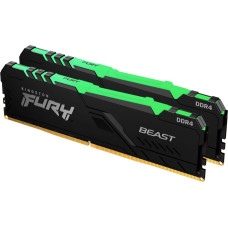 Kingston Fury Pamięć Kingston Fury Beast RGB, DDR4, 64 GB, 3000MHz, CL16 (KF430C16BBAK2/64)