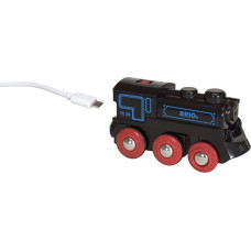 Brio Lokomotywa akumulatorowa USB black/red (33596)