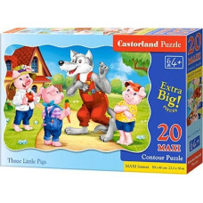 Castorland Puzzle Trzy Małe Świnki 20 Maxi elementów