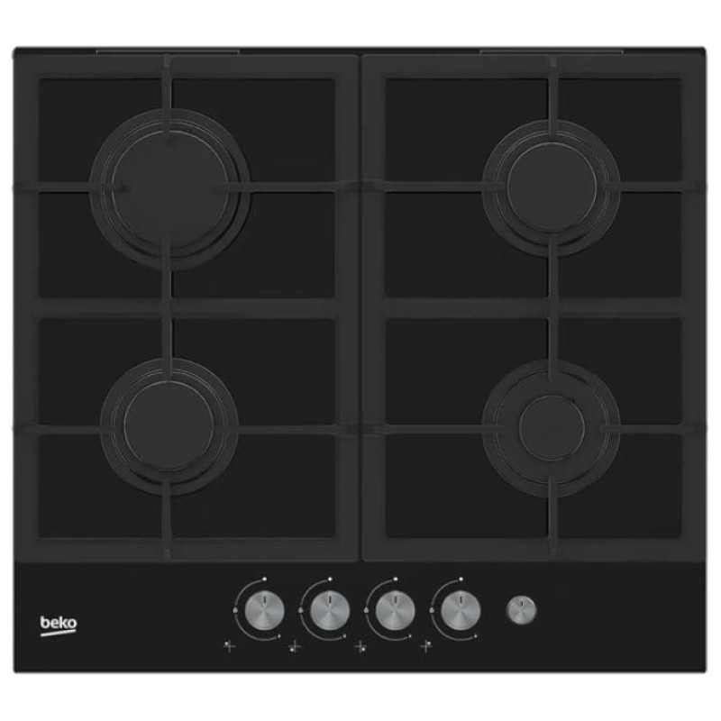 Beko HISG 64235 S hob Black Built-in Gas 4 zone(s)