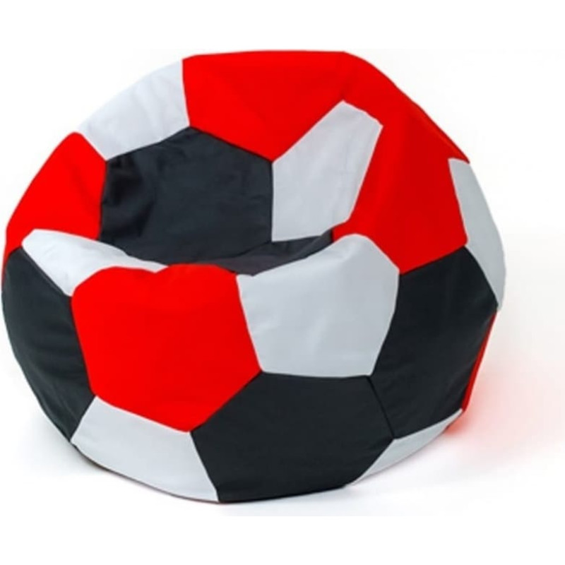 Go Gift Sako bag pouffe ball white-black-red L 80 cm