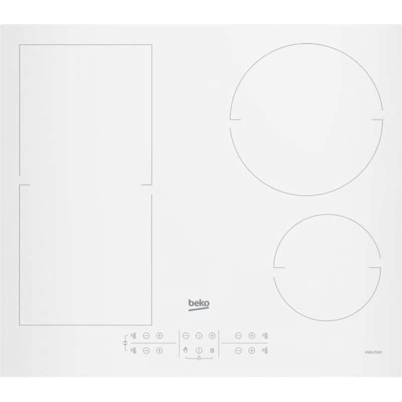 Beko HII64200FMTW hob White Built-in 60 cm Zone induction hob 4 zone(s)