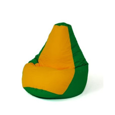 Go Gift Sako bag pouffe Pear green-yellow XXL 140 x 100 cm