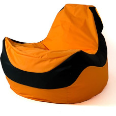 Go Gift Sako bag pouf Bolid orange-black XXL 140 x 100 cm