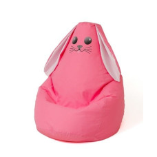 Go Gift Sako bag pouf Rabbit pink XXL 140 x 100 cm