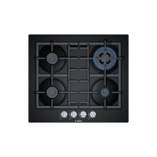 Bosch Serie 4 PNH6B6B90 hob Black Built-in 60 cm Gas 4 zone(s)