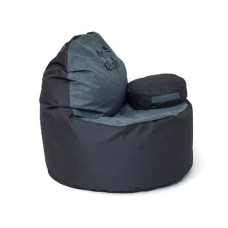 Go Gift Sako sack pouffe Coffee graphite-grey XXL 120 x 80 cm