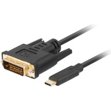 Lanberg CA-CMDV-10CU-0018-BK video cable adapter 1.8 m USB Type-C DVI-D Black