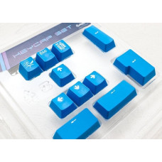 Ducky Ducky PBT Double-Shot Keycap Set, blau, 11 Tasten