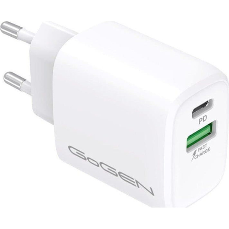 Gogen Ładowarka GoGEN Ładowarka USB-C PD 20W USB-A 18W GoGEN -ACHPDQ220W