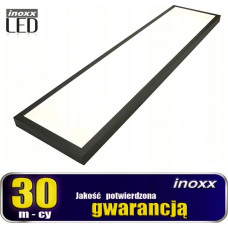 Nvox Lampa sufitowa Nvox Panel led sufitowy 120x30 36w lampa slim kaseton 4000k neutralny +  ramka natynkowa czarna