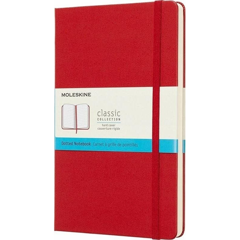 Moleskine Notes Classic 13x21 tw. kropki czerwony