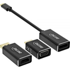 Inline Adapter USB InLine USB-C - DisplayPort Czarny  (64109B)