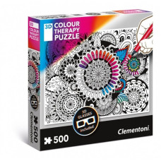 Clementoni Puzzle 3D Color Therapy - Kwiaty