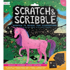 Kolorowe Baloniki Zdrapywanki Scratch & Scribble Magiczne jednorożce