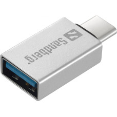 Sandberg Adapter USB Sandberg 136-24 USB-C - USB Srebrny  (136-24)