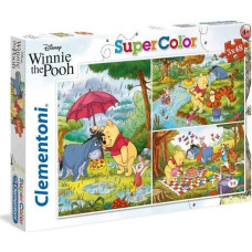 Clementoni Puzzle 3x48 Super kolor Kubuś Puchatek