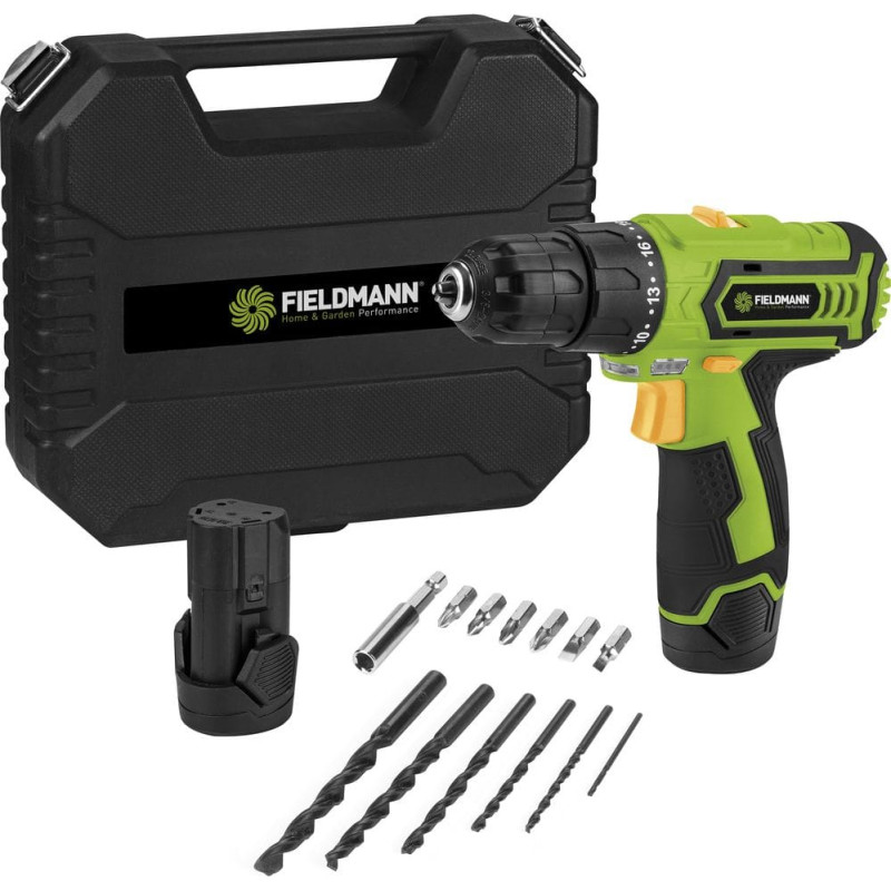 Fieldmann Wiertarko-wkrętarka Fieldmann FDV 10252-A 12 V 2 x akumulator 1.3 Ah