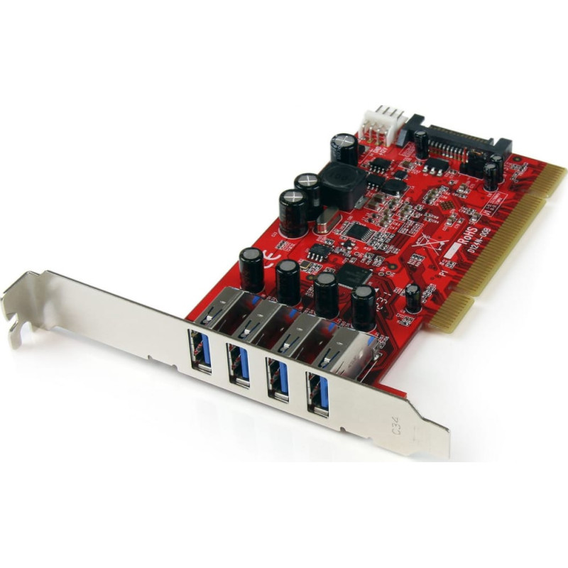 Startech Kontroler StarTech PCI - 4x USB 3.0 (PCIUSB3S4)