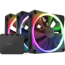 Nzxt F120 RGB-Dreierpack 120x120x26 (schwarz, 3er Pack inkl. RGB & Fan Controller)