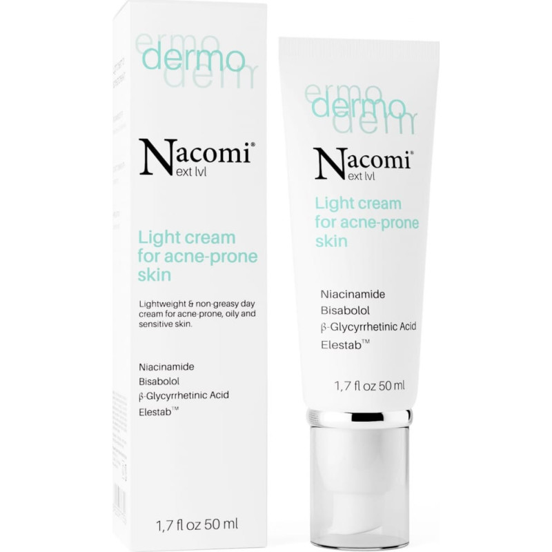 Nacomi Lekki krem do cery trądzikowej - 50ml - Nacomi Dermo