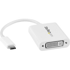 Startech Adapter USB StarTech USB-C - DVI Biały  (CDP2DVIW)