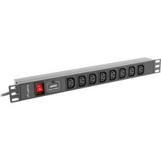 Lanberg POWER STRIP PDU RACK (1U, 16A, 8X IEC C13)