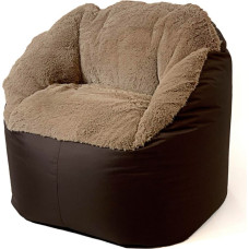 Go Gift Sako sack pouffe Fluffy cappuccino XXL 140 x 90 cm