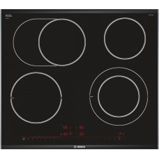 Bosch Serie 8 PKN675DP1D hob Black, Stainless steel Built-in Ceramic 4 zone(s)