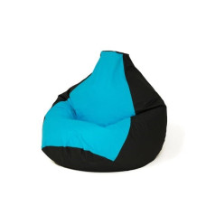 Go Gift Sako bag pouffe Pear black and blue XXL 140 x 100 cm