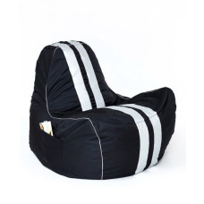 Go Gift Sako bag pouffe Ferrari black and white XXL 140 x 100 cm