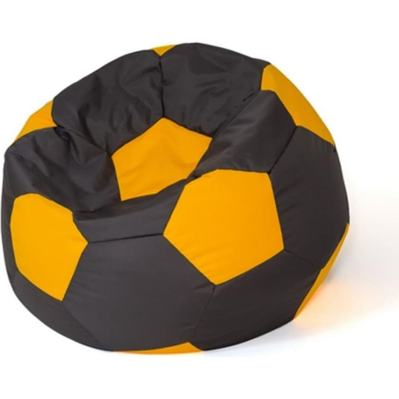 Go Gift Sako bag pouffe Ball black-yellow L 80 cm