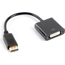 Lanberg AD-0007-BK video cable adapter 0.1 m DisplayPort DVI-D Black