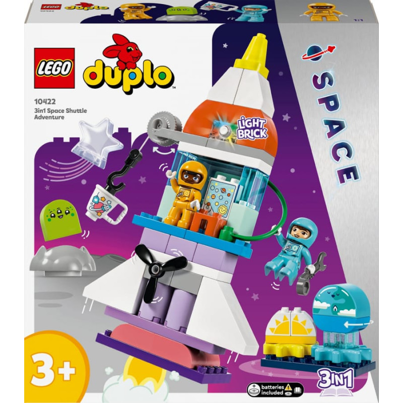 Lego Duplo Przygoda w promie kosmicznym 3 w 1 (10422)