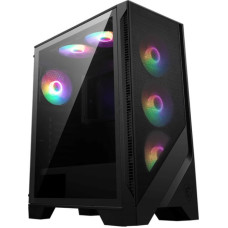 MSI MAG FORGE 120A AIRFLOW computer case Midi Tower Black, Transparent