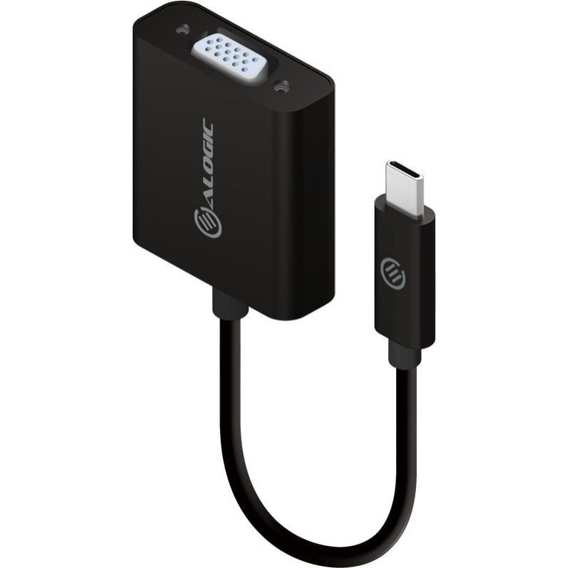 Alogic Adapter USB Alogic Alogic Adapter USB-C to VGA schwarz