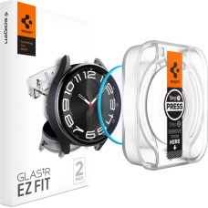 Spigen Spigen Glass tR EZ Fit 2 Pack - Samsung Galaxy Watch6 Classic 43mm