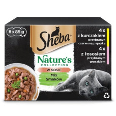 Sheba Nature's Collection Mix - wet cat food - 8x85g