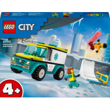 Lego 60403 City Rettungswagen und Snowboarder