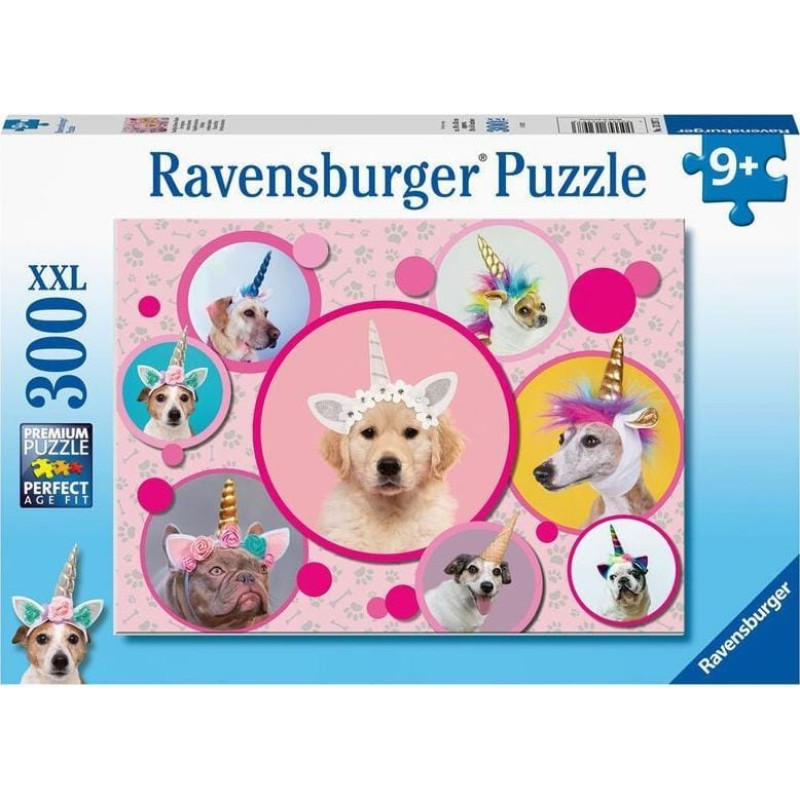 Ravensburger Puzzle 300el Pieski Jednorożce 132973 RAVENSBURGER p6