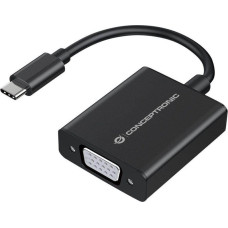 Conceptronic Adapter USB Conceptronic USB-C - VGA Czarny  (ABBY05B)