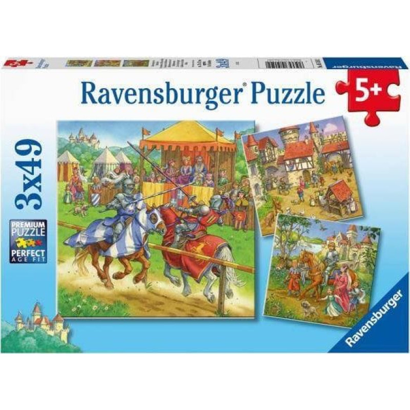 Ravensburger Puzzle 3x49 Rycerze