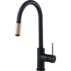 Deante KITCHEN MIXER WITH SWIVEL SPOUT AND CONNECTION TO WATER FILTER DEANTE BLACK COPPER ASTER