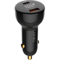 Ldnio Ładowarka LDNIO Ładowarka samochodowa LDNIO C101, USB + USB-C, 100W + kabel USB-C do Lightning (czarna)