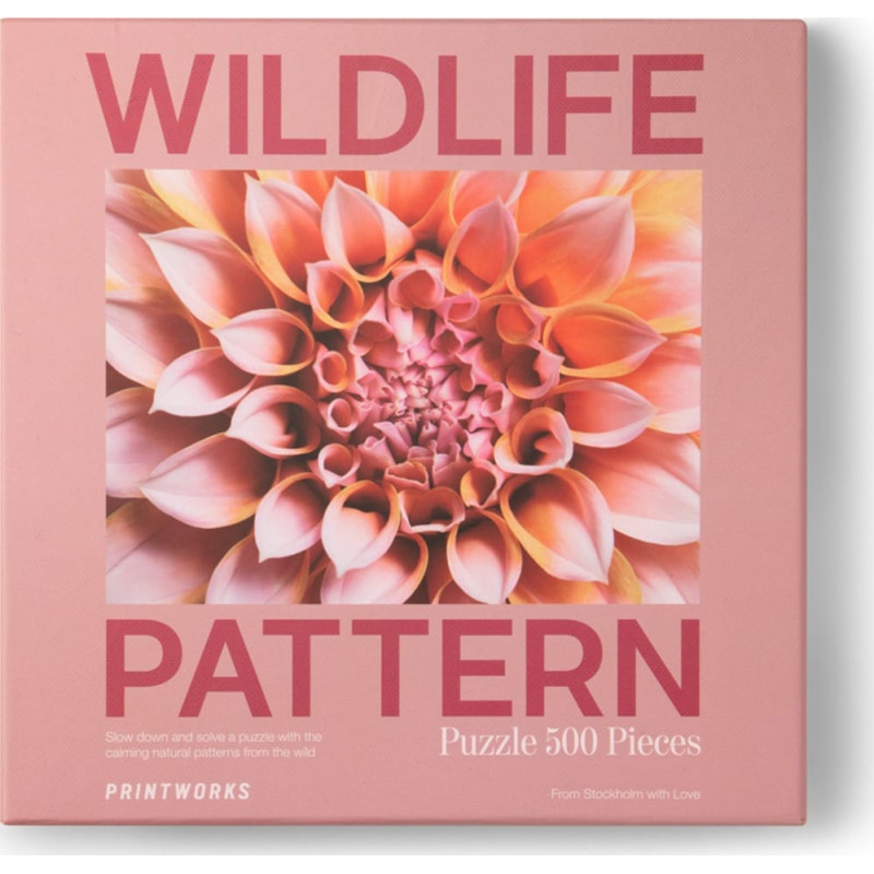 Most Wanted Gifts Puzzle 500 Wildlife Pattern Dahlia