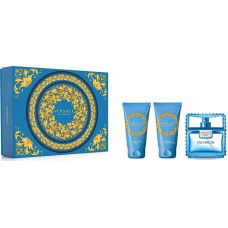 Versace Versace Man Eau Fraiche zestaw woda toaletowa spray 50ml + żel pod prysznic 50ml + balsam po goleniu 50ml